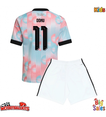 Belgium Jeremy Doku #11 Replica Away Stadium Kit for Kids World Cup 2026 Short Sleeve (+ pants)